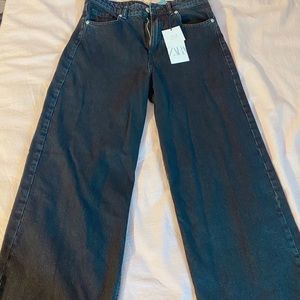Zara Wide Leg Cropped Jean